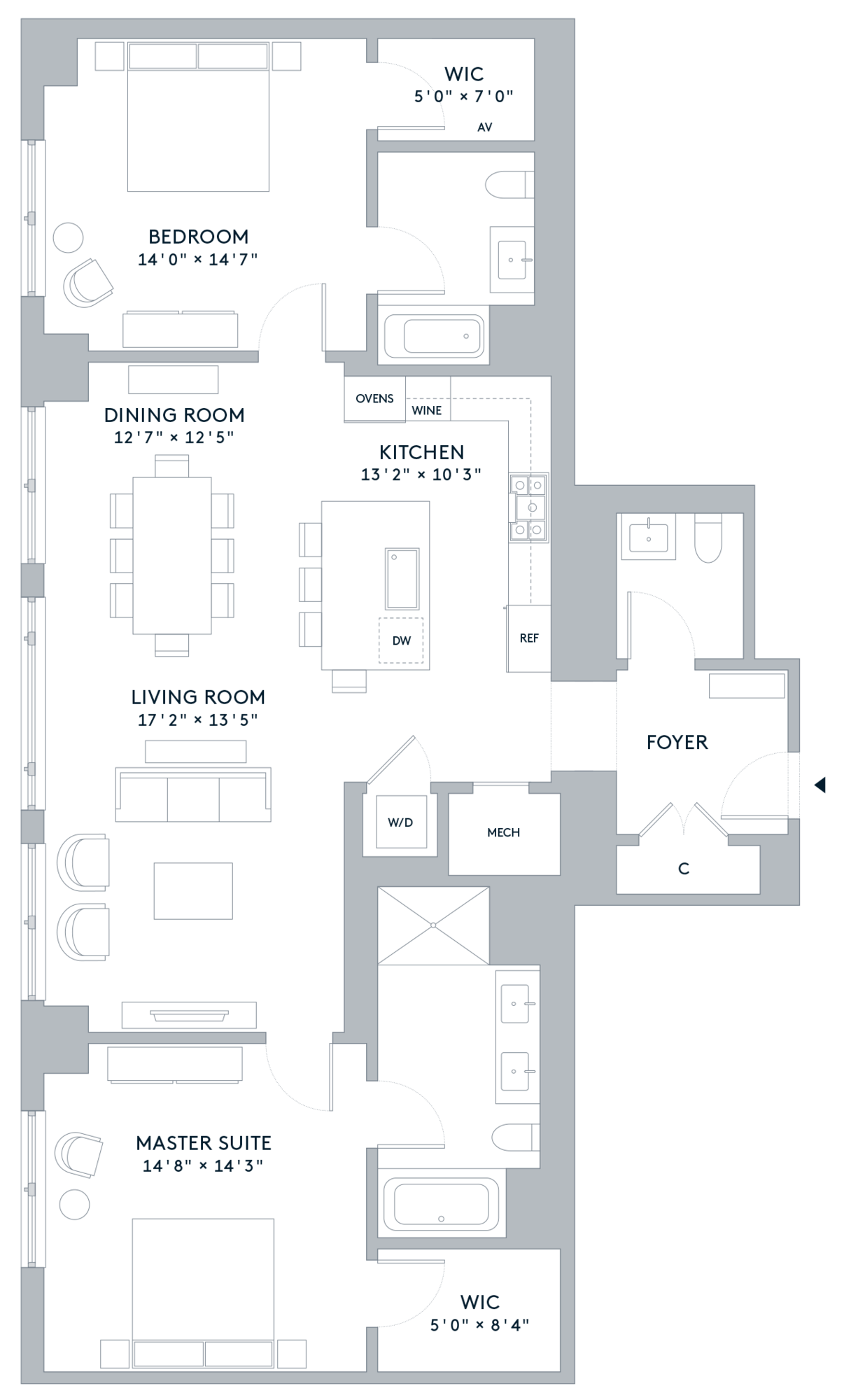 Full screen unformatted one bennett park residence 4 floor plan